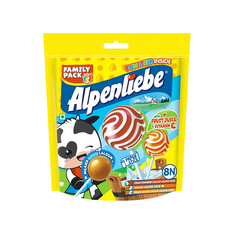 Alpenliebe Pop Assorted Flavours Lollipop (with Toy Inside)