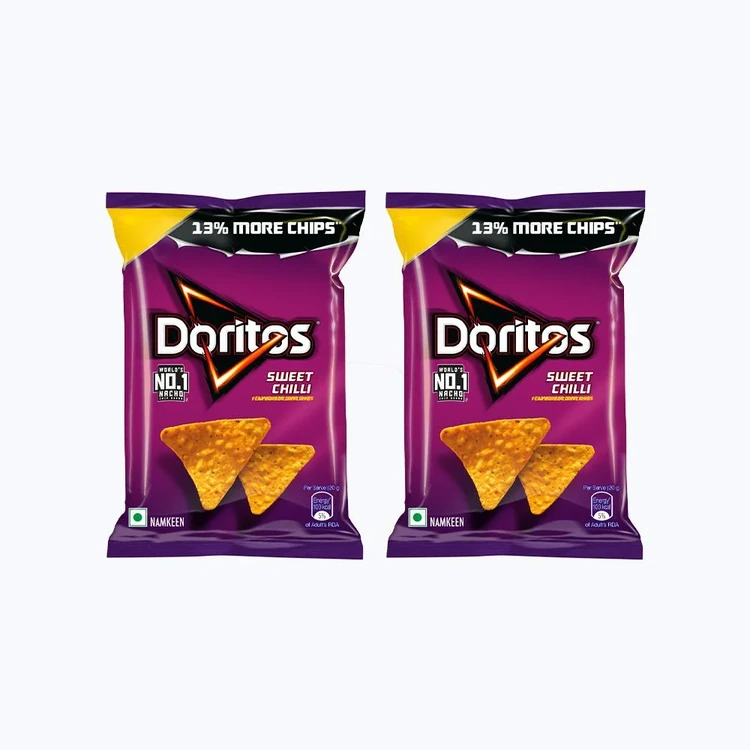 Doritos Sweet Chilli Flavour Nachos - Pack of 2