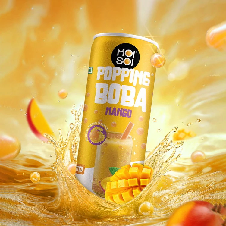 Moi Soi Popping Mango Boba Drink