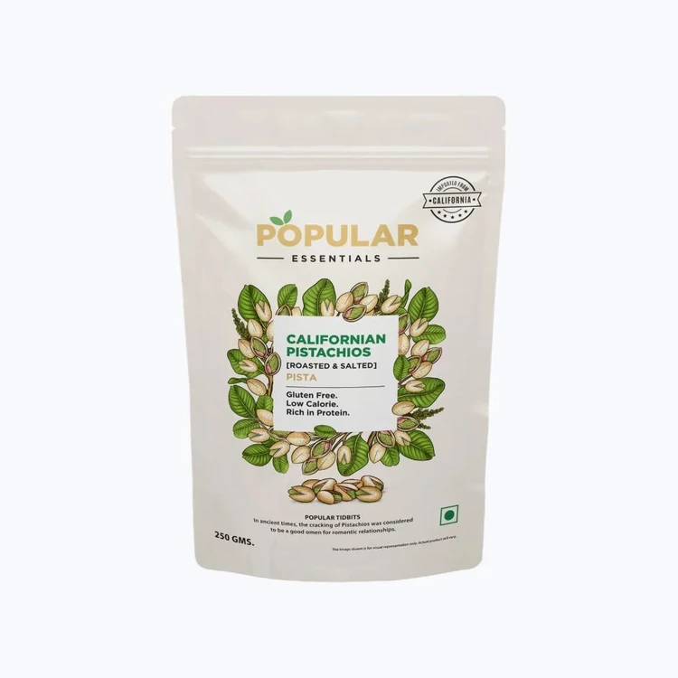 Popular Essentials Roasted & Salted Californian Pistachios (Pista)