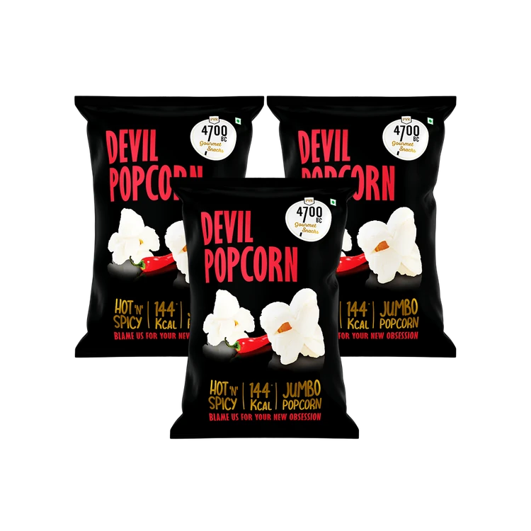 4700BC Devil Popcorn - Hot N Spicy - Pack of 3