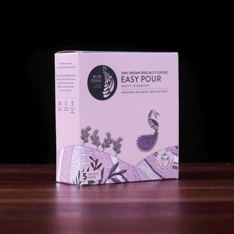 Blue Tokai Easy Pour Monsoon Malabar Medium Dark Roasted Coffee