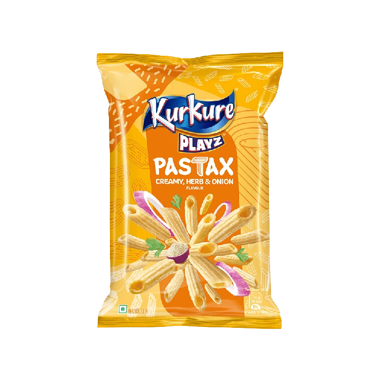 Kurkure Playz Pastax Crisps (Creamy, Herb & Onion Flavour)