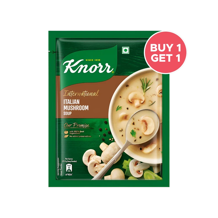 Knorr International Italian Mushroom Soup with No Added Preservatives - Buy 1 Get 1 Free