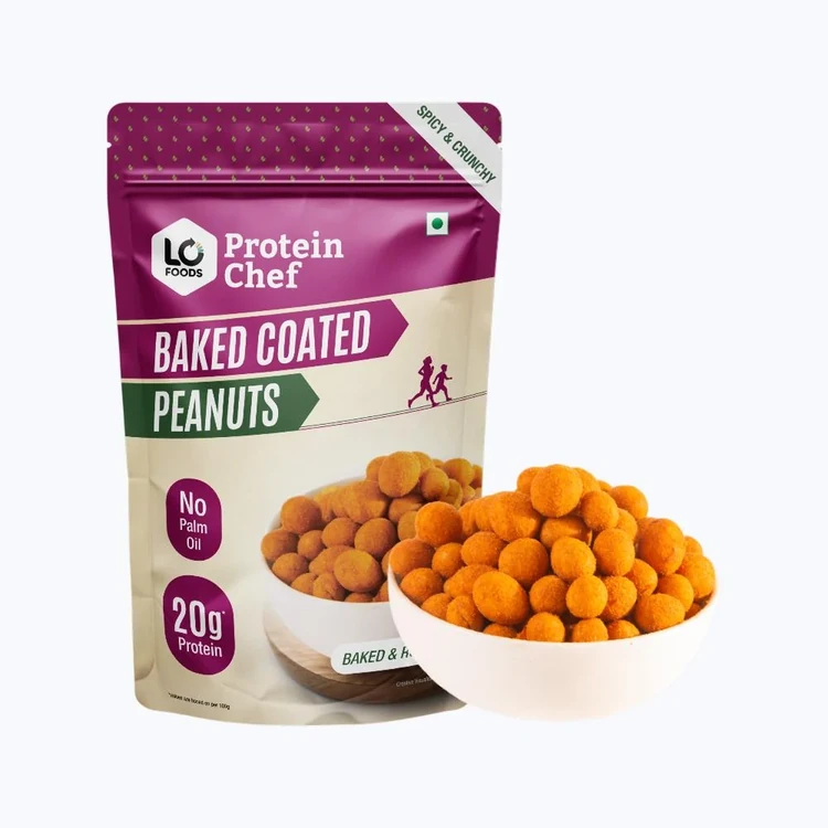 Protein Chef Baked Coated Peanuts (Masala Roasted Healthy Snacks)