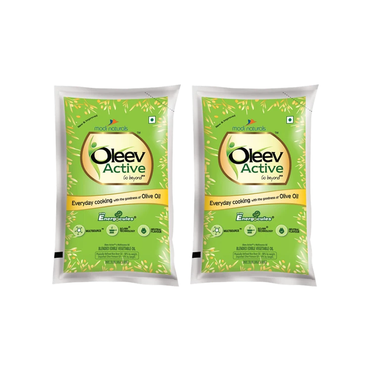 Oleev Active Olive & Rice Bran Blended Cooking Oil - Pack of 2 (Aduge Enne)