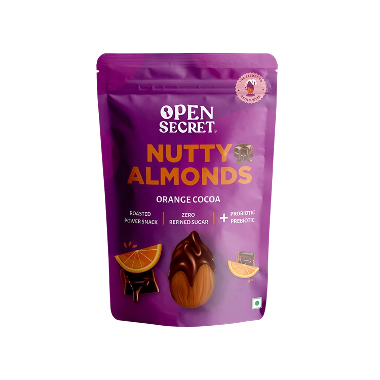 Open Secret Flavoured Almonds - Sweet Orange Cocoa