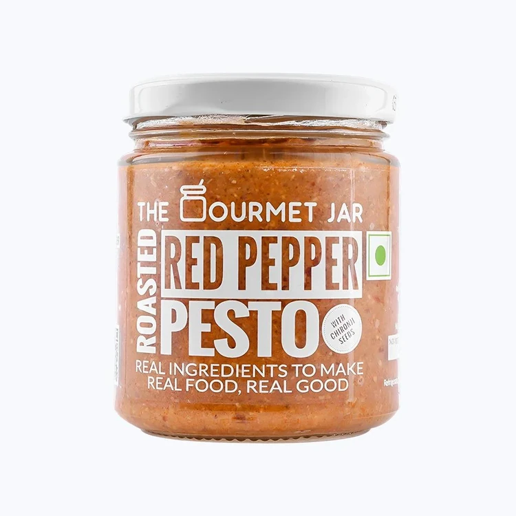 The Gourmet Jar Roasted Red Pepper Pesto Spread