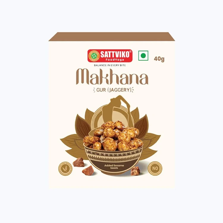 Sattviko Gur(Jaggery) Roasted Flavoured Makhana