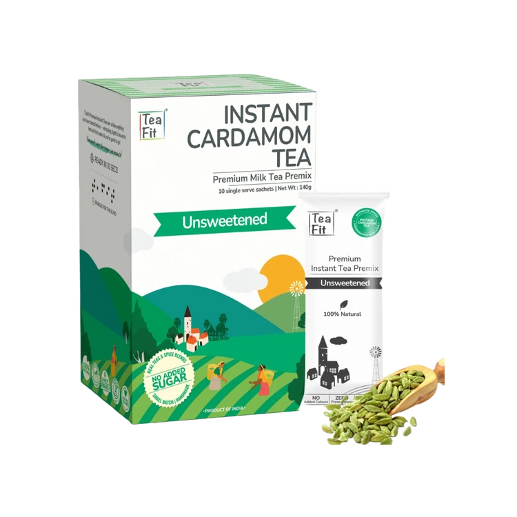TeaFit Cardamom Unsweetened Instant Tea Premix
