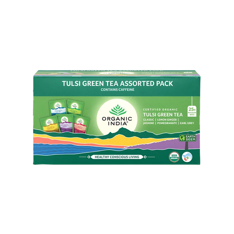 Organic India Tulsi Green Tea Bags (Assorted)