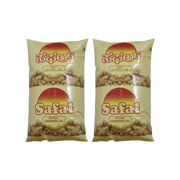Safal Refined Groundnut Oil - Pack of 2 (Kadale Enne)