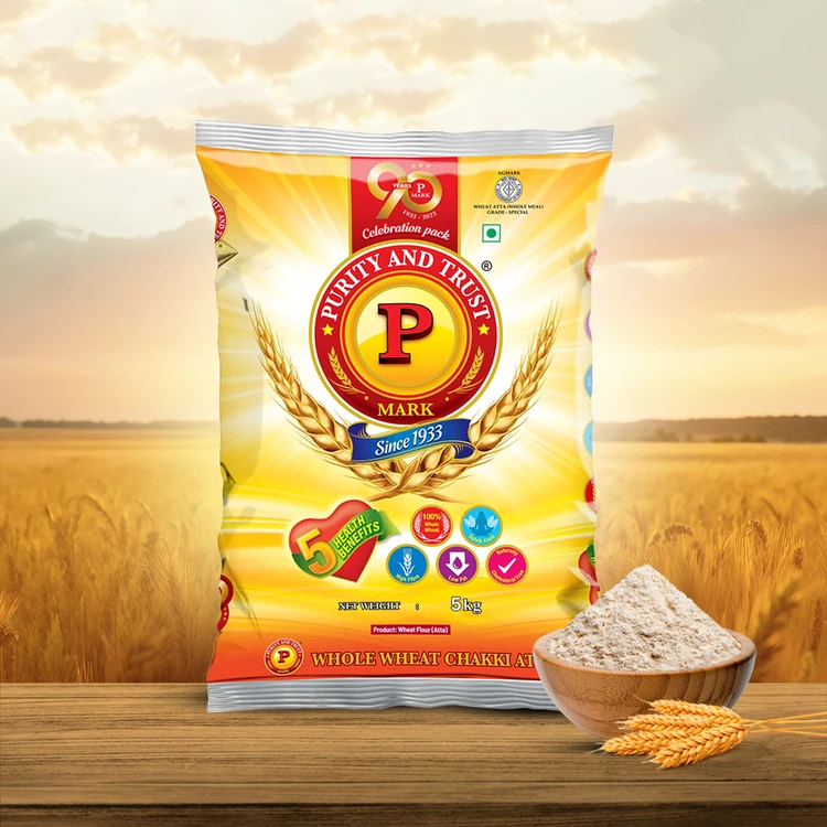 P Mark Whole Wheat Chakki Atta