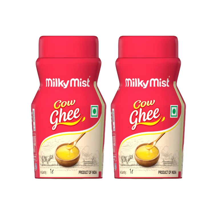 Milky Mist Cow Ghee 1 ltr - Pack of 2