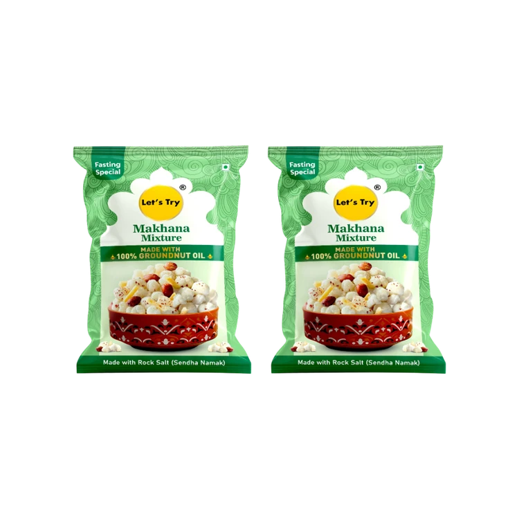 Let's Try Special Makhana Falhari Mixture - Pack of 2