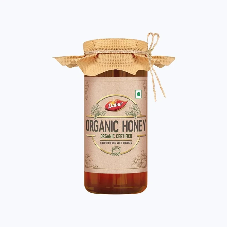 Dabur Raw Organic Honey - 100% Pure and Natural, No Sugar Adulteration