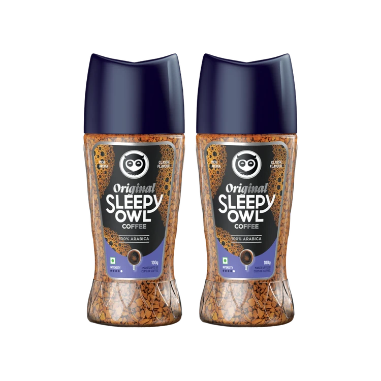 Sleepy Owl Original 100% Arabica Instant Instant Coffee - Pack of 2