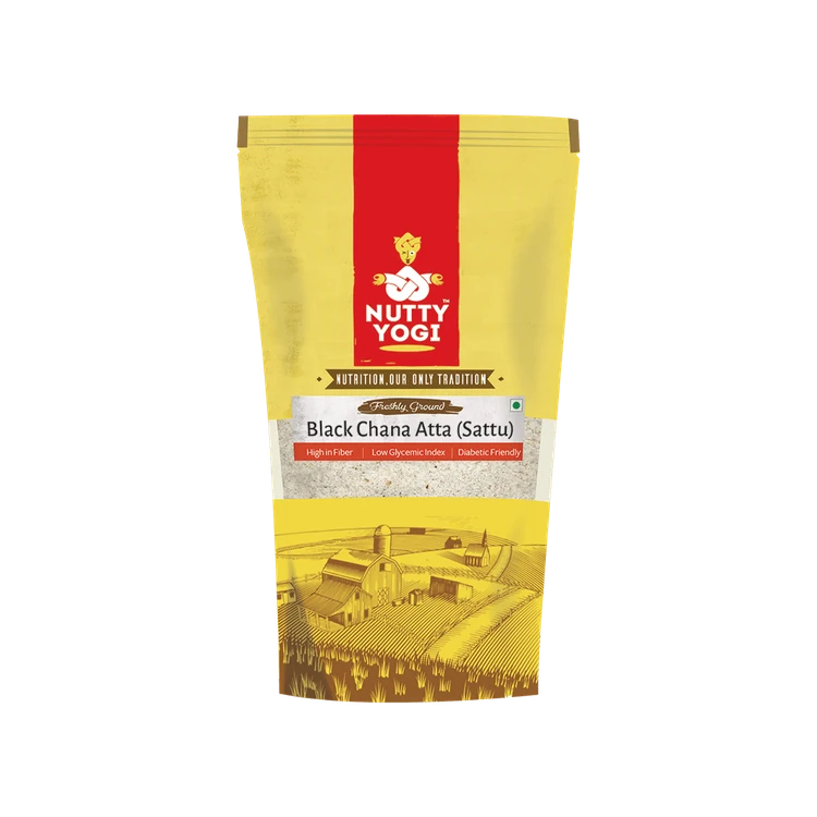 Nutty Yogi Black Chana Atta Sattu (Sattu Hittu)