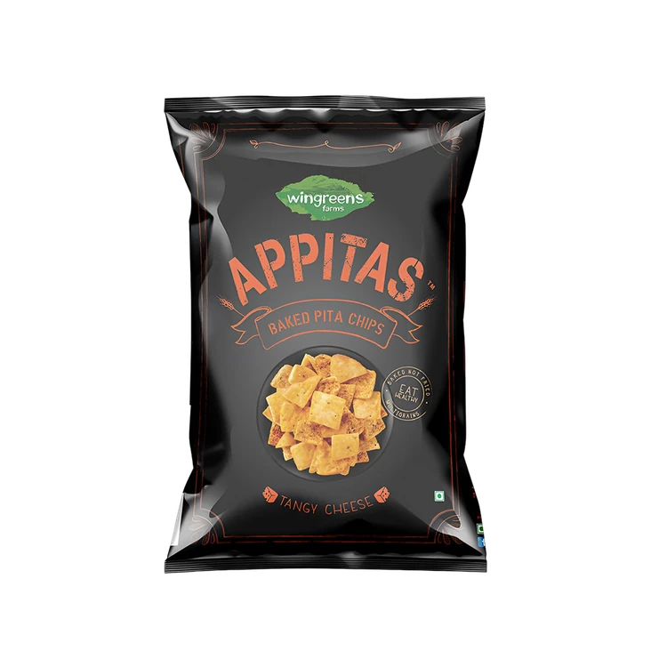 Wingreens Farms Appitas Tangy Cheese Baked Pita Chips