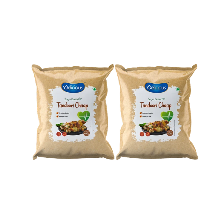 Elicious Tandoori Soya Chaap - Pack of 2