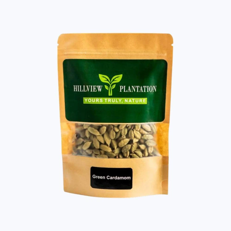 Hillview Plantation Premium Green Cardamom Whole (Hasiru Yelakki)
