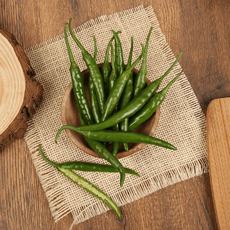 Organically Grown Green Chilli - 100 g (Menasinakayi)