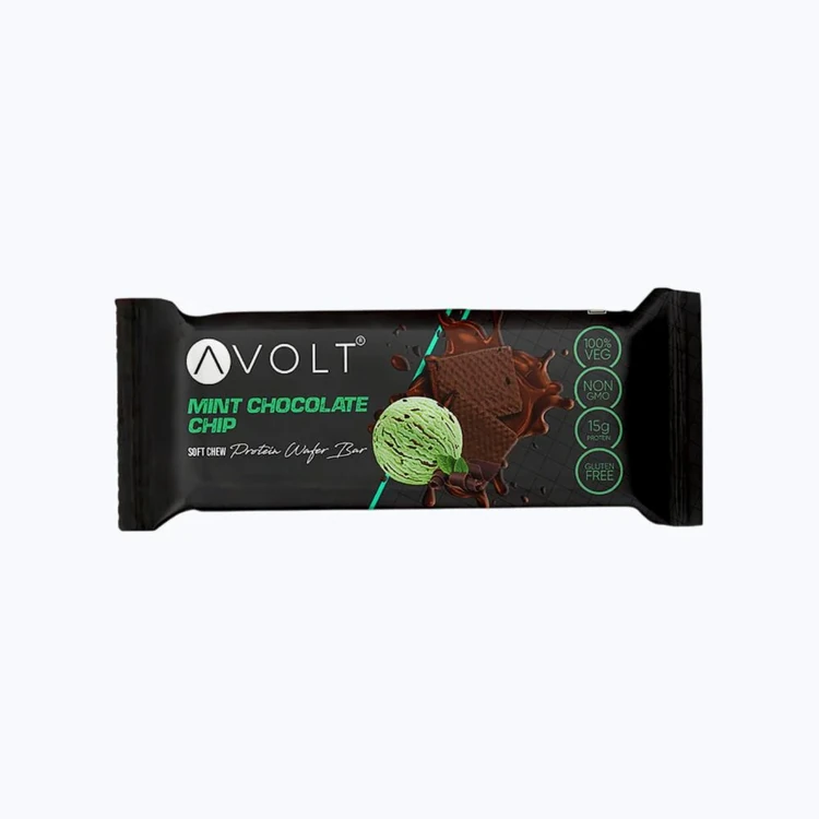Avolt Mint Chocolate Chip Protein Wafer Bar
