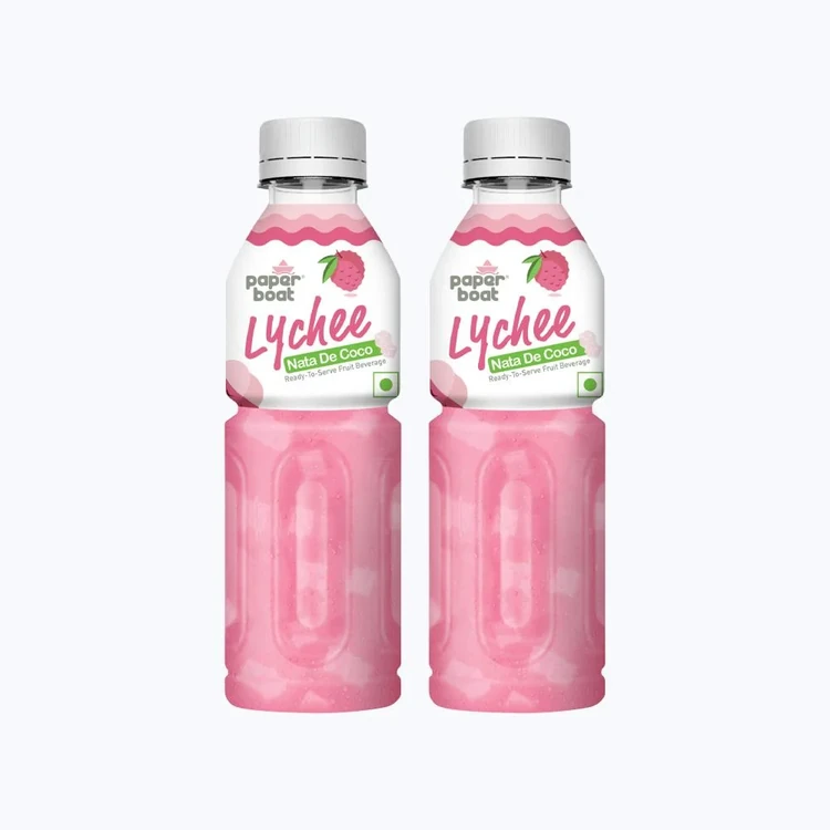 paper boat Nata De Coco Lychee Juice - Pack of 2