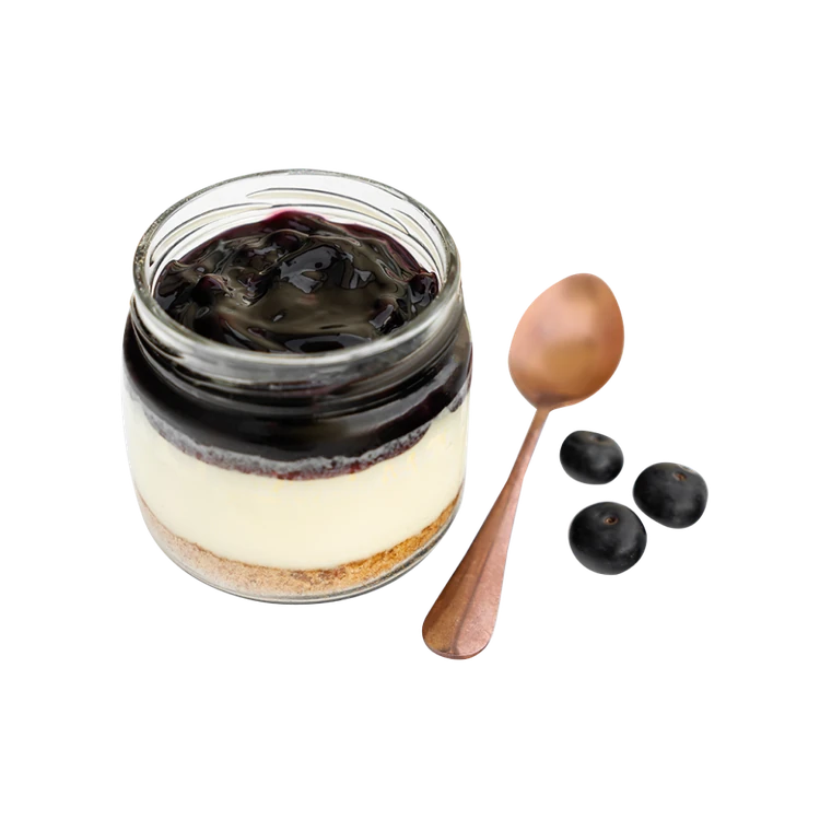 Creme Castle Blueberry Cheesecake (Eggless) - Jar Cake