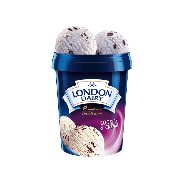 London Dairy Cookies & Cream Ice Cream Tub