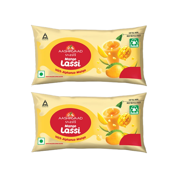 Aashirvaad Svasti Mango Lassi - Pack of 2