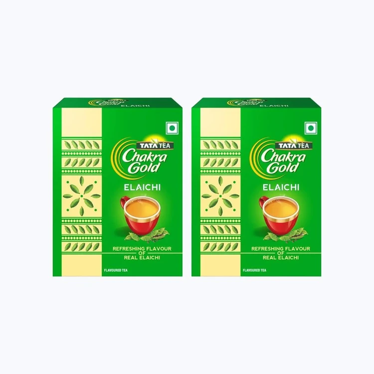 Tata Tea Chakra Gold Elaichi Dust Tea - Pack of 2