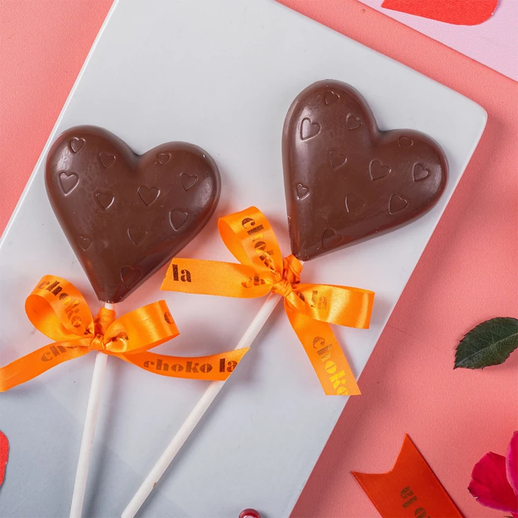Choko La Milk Heart Chocolate Lollipop