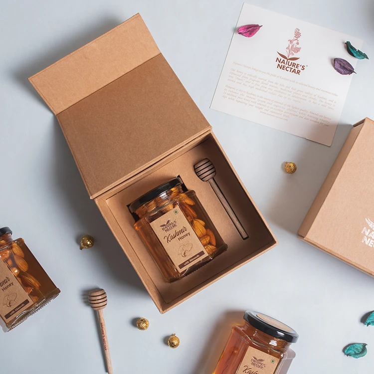 Nature's Nectar Kashmir Honey with Almonds Gift Pack