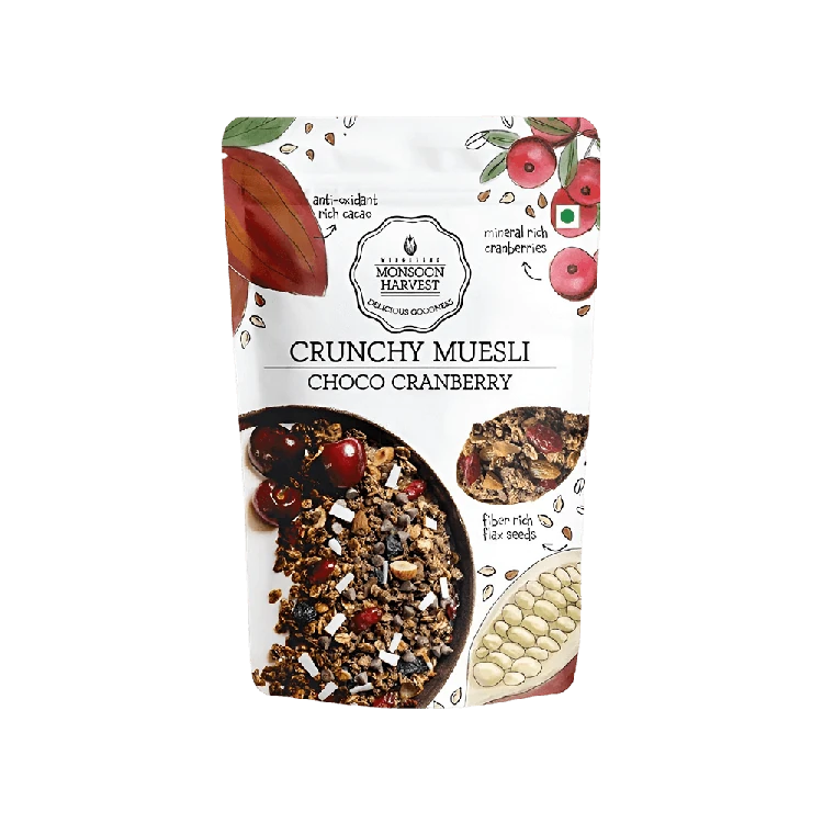 Monsoon Harvest Choco Cranberry Crunchy Muesli