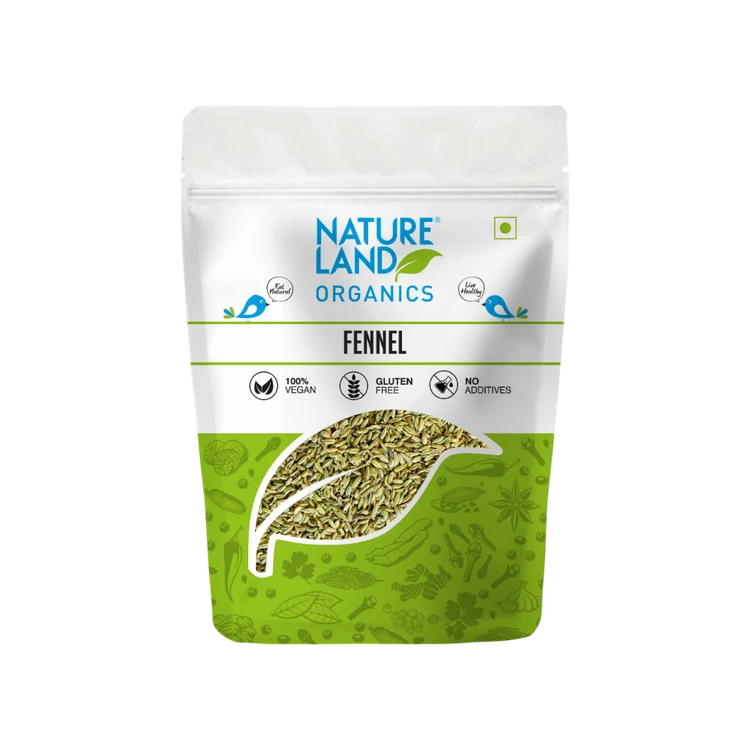 Natureland Fennel Organic Saunf Seeds