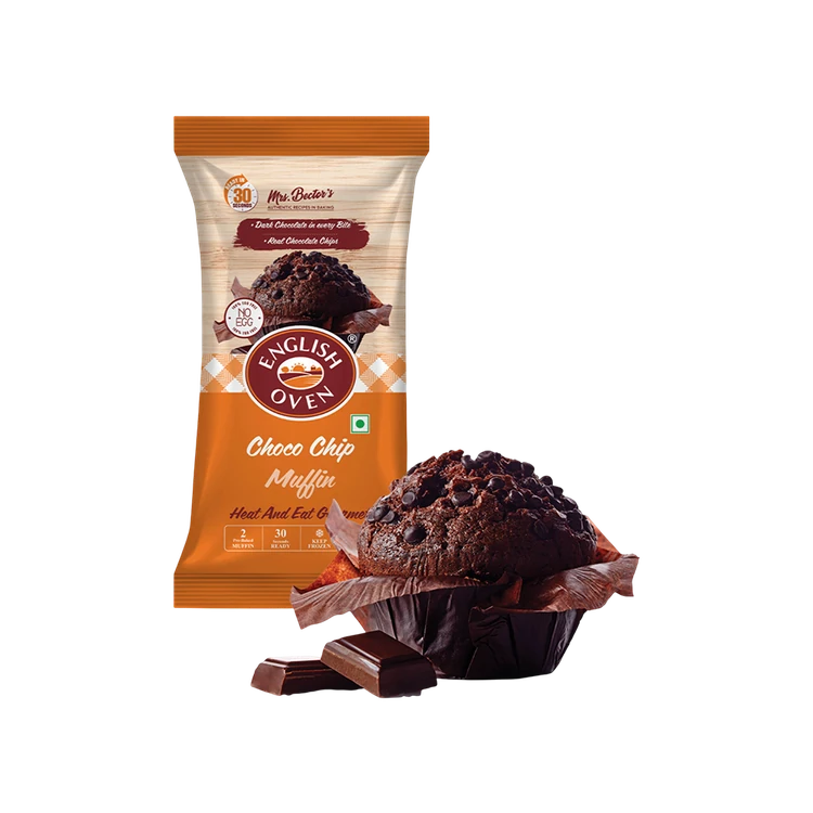 English Oven Choco Chip Pre-Baked Muffin