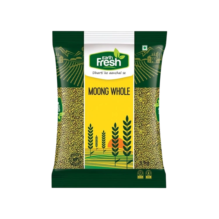 Earth Fresh Green Moong (Sabut) (Hesaru Kalu)