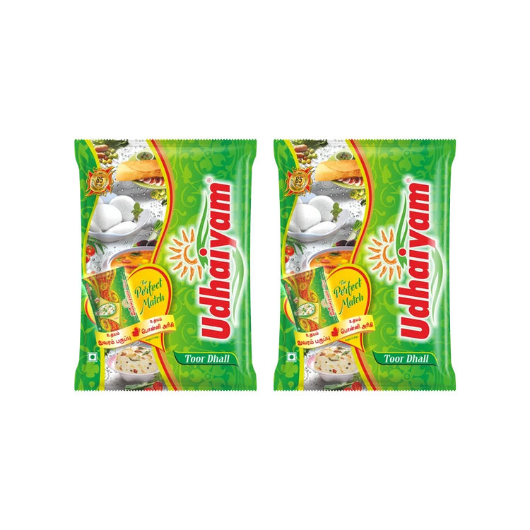 Udhaiyam Toor Dal/Toor Dal - Pack of 2 (Togari Bele)