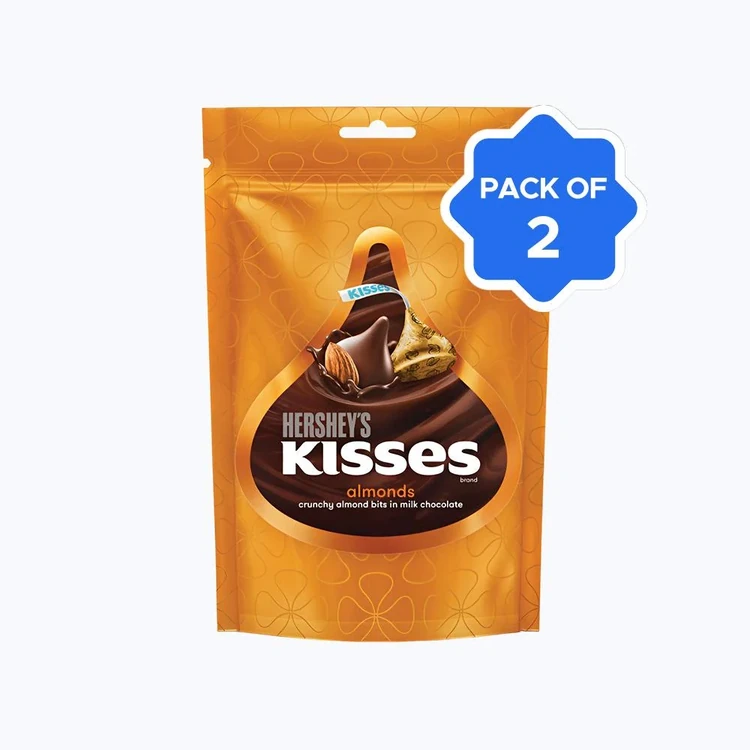 Hershey's Kisses Almonds Milk Chocolate Pack - Pack of 2
