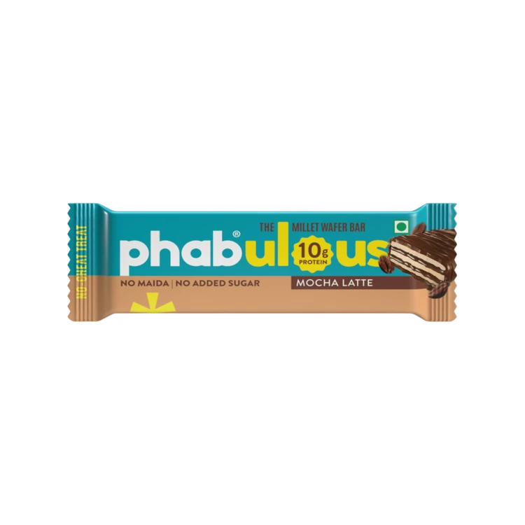 Phab 10g Protein Mocha Latte Millet Wafer Bar