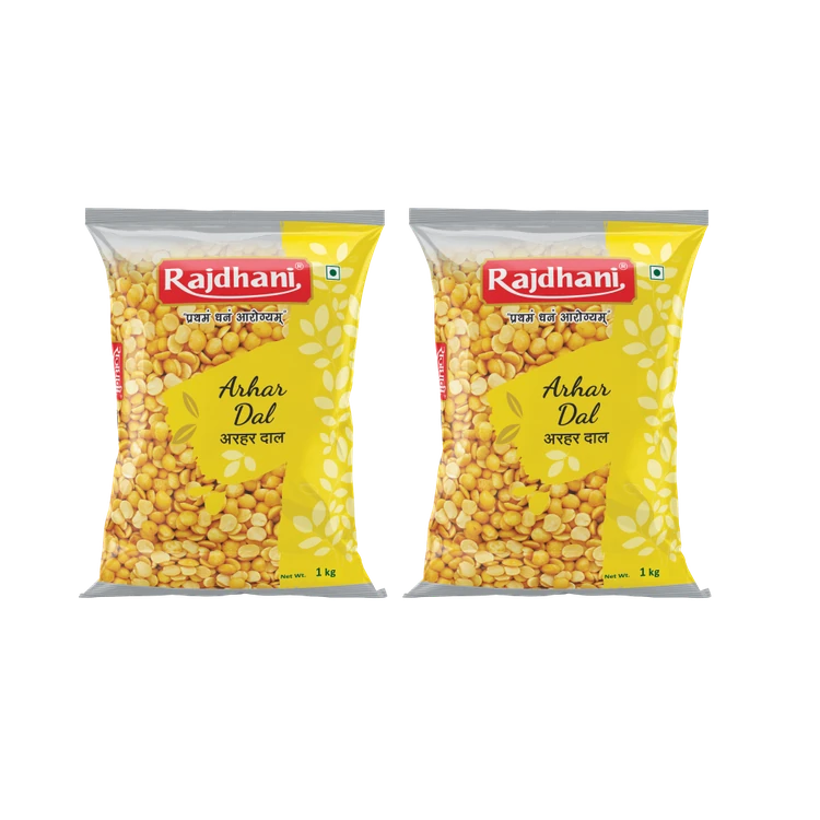 Rajdhani Toor Dal/Arhar Dal - Pack of 2 (Togari Bele)