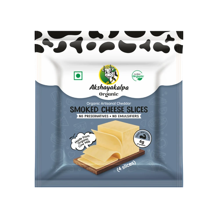Akshayakalpa Organic Smoked Cheese Slices