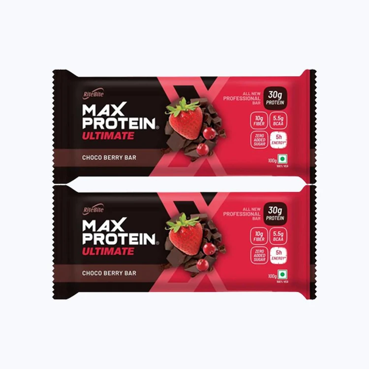 RiteBite Max Protein Choco Berry 30 g Protein Bar - Pack of 2