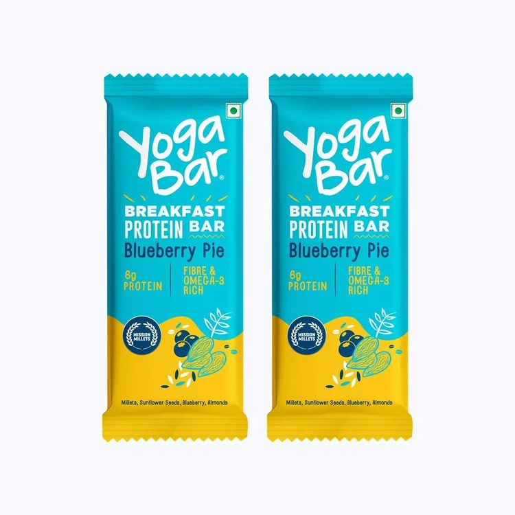 Yoga Bar Blueberry Pie Breakfast Protein Bar - Pack of 2
