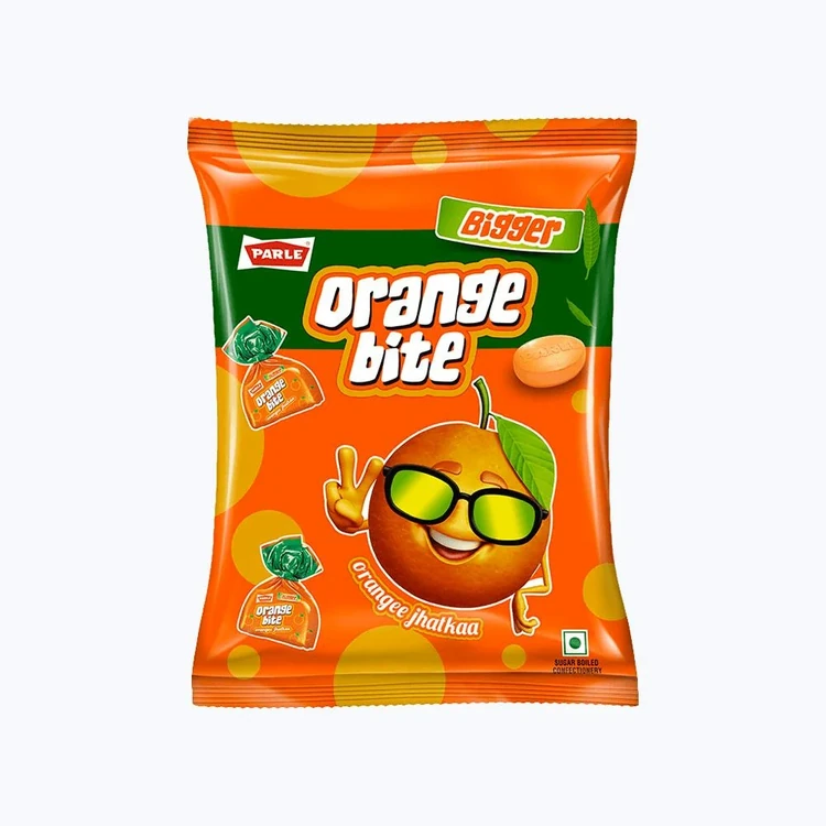 Parle Orange Bite Bigger - Orangee Jhatkaa Candy