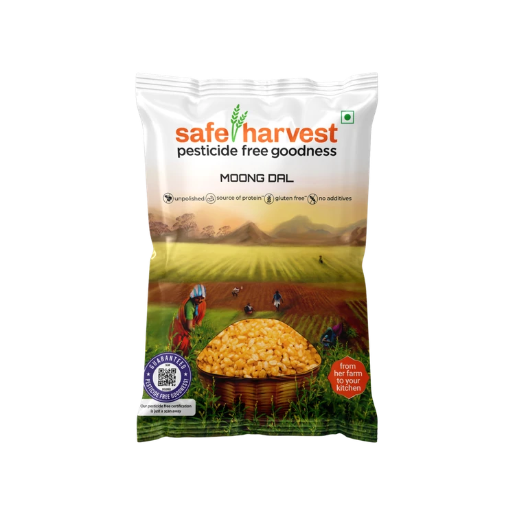 Safe Harvest Pesticide-Free Moong Dal (Dhuli)