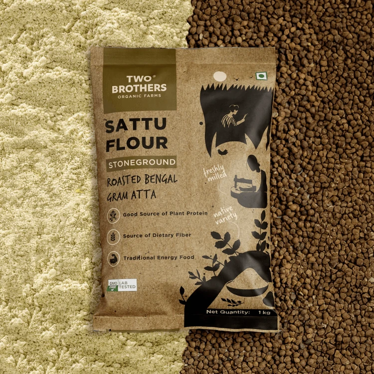 Two Brothers Roasted Bengal Gram Sattu Atta (Sattu Hittu)