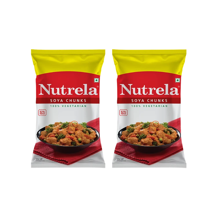 Nutrela Soya Chunks - Pack of 2