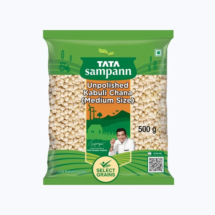 Tata Sampann Unpolished Kabuli Chana (Medium Size) (Kabuli Kadale)